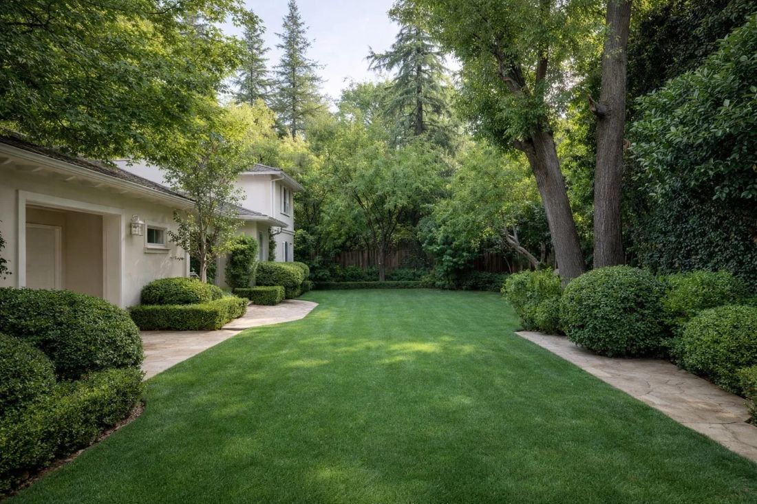 Landscape cleanup and maintained yard